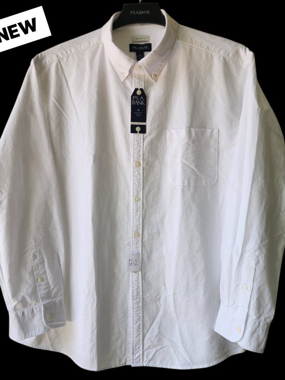 XXL White Shirt Jos A Bank Casual Button Down Tailored Fit New Nwt Mens Size Sz